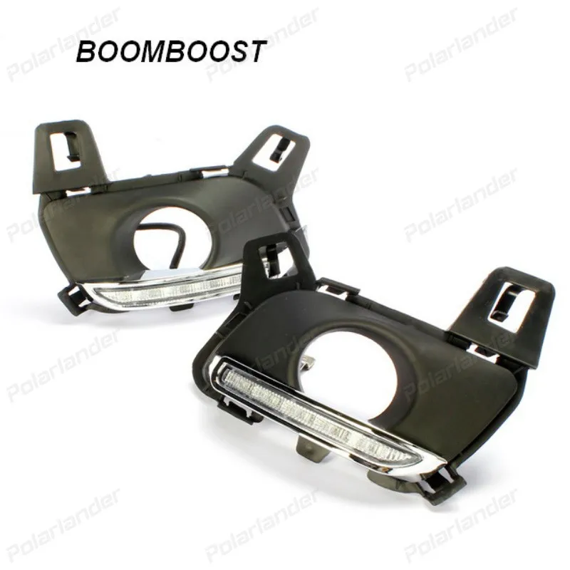 

BOOMBOOST Daylight For M/azda 6 With Foglight 2011-2013 ABS Cover Car DRL Waterproof ABS DC 12V LED Daytime Running Light