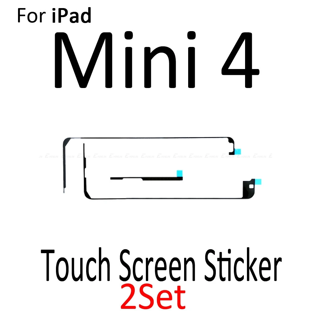 2 компл./лот, новинка, 3m, клей, средняя рамка, клейкая наклейка для iPad Air 2 Mini 1 2 3 4, сенсорный экран, дигитайзер, лента