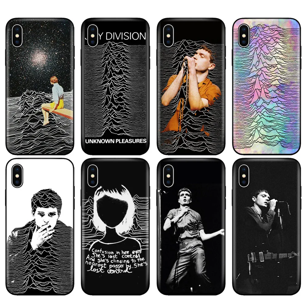 Черный ТПУ чехол для iphone 5 6 6s 7 8 plus x 10 силиконовый XR XS 11 pro MAX joy division|Бамперы| |