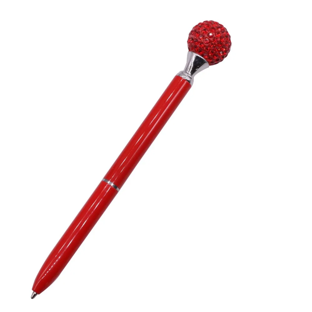 1 шт кавайные кристальные шариковые ручки модные для девушек большие алмазные шариковые ручки для школы канцелярские принадлежности офисные принадлежности