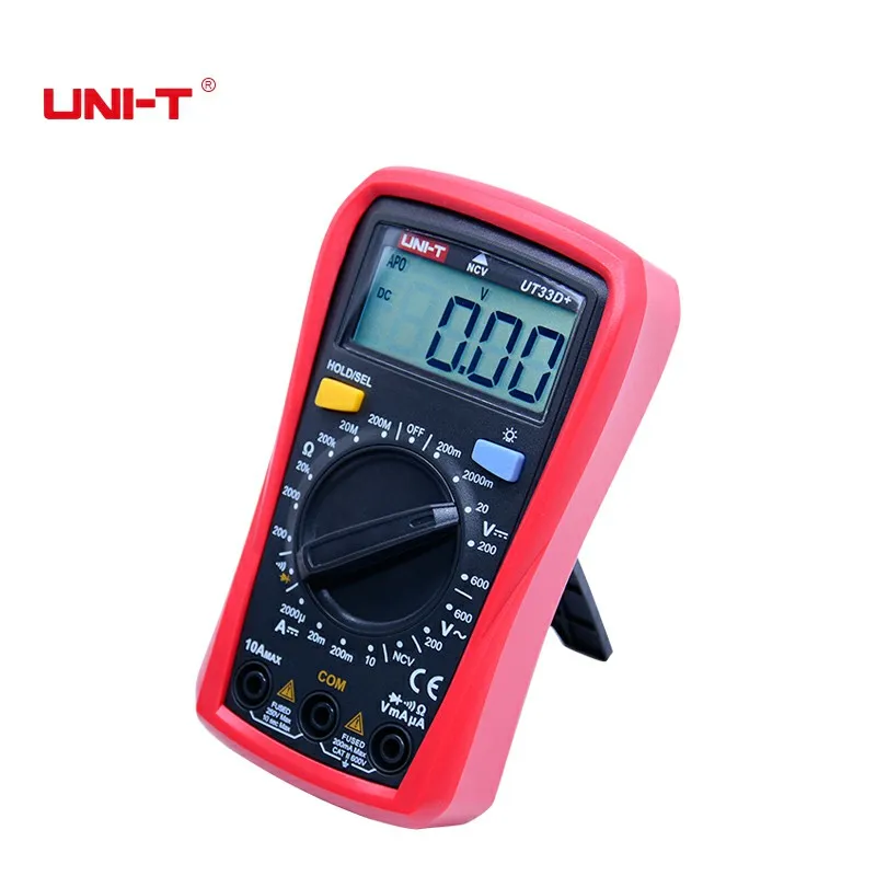 Digital Multimeter UT33A+/B+/C+/D+ Max voltage 600V Non-contact temperature tester with LCD backlight display