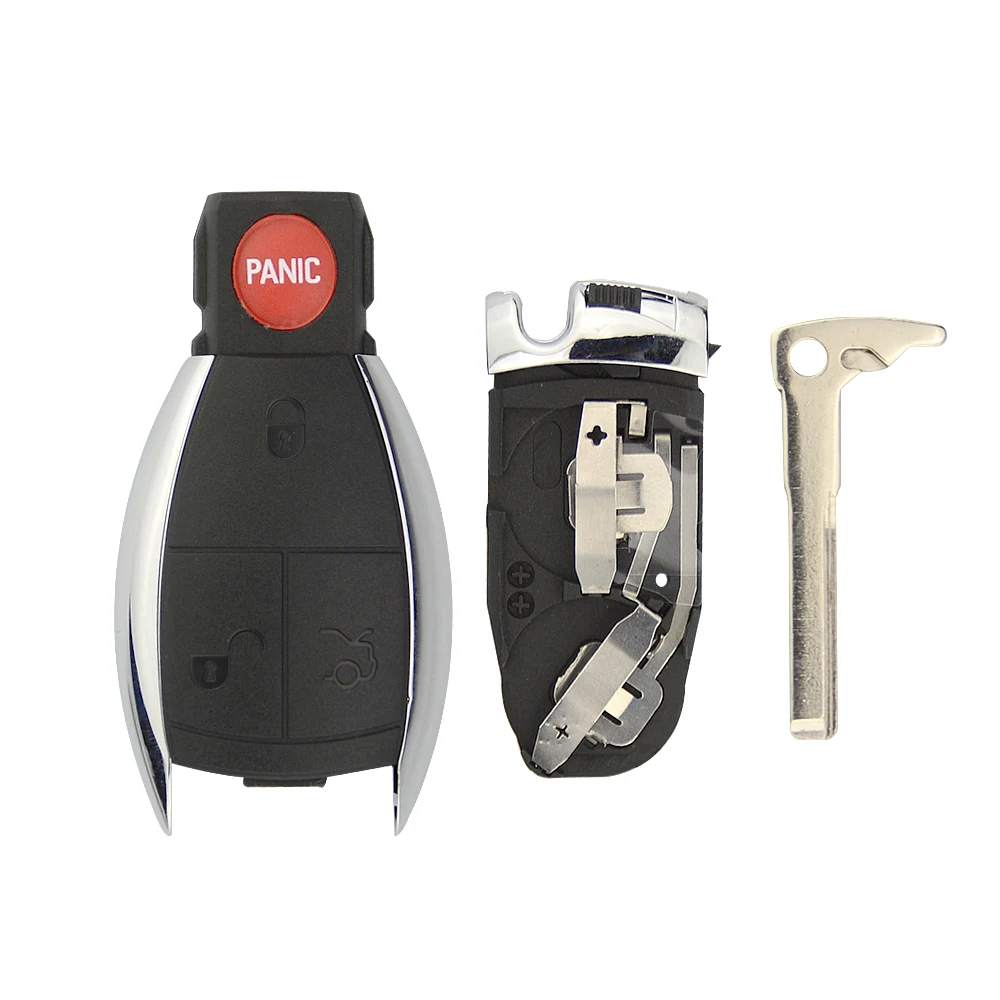 OkeyTech 3 + 1 Кнопка Smart Remote Автомобильный ключ оболочка чехол для Mercedes Benz MB C E ML S SL SLK CLK
