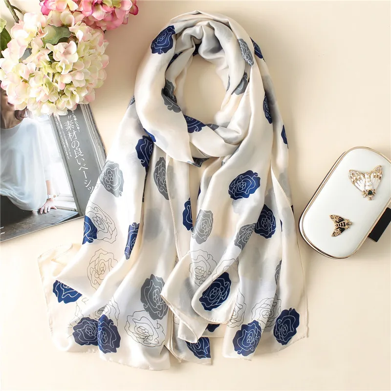 

Luxury Brand Women Scarf Hot Summer Soft Long Size Shawls Silk Scarves Wrap Lady Bandana Pashmina Cachecol hijabs Shawls