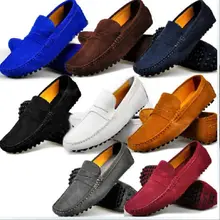 9 Colors US Size 5-11 Real Cow Leather Men Driving Moccasin Loafer Shoes