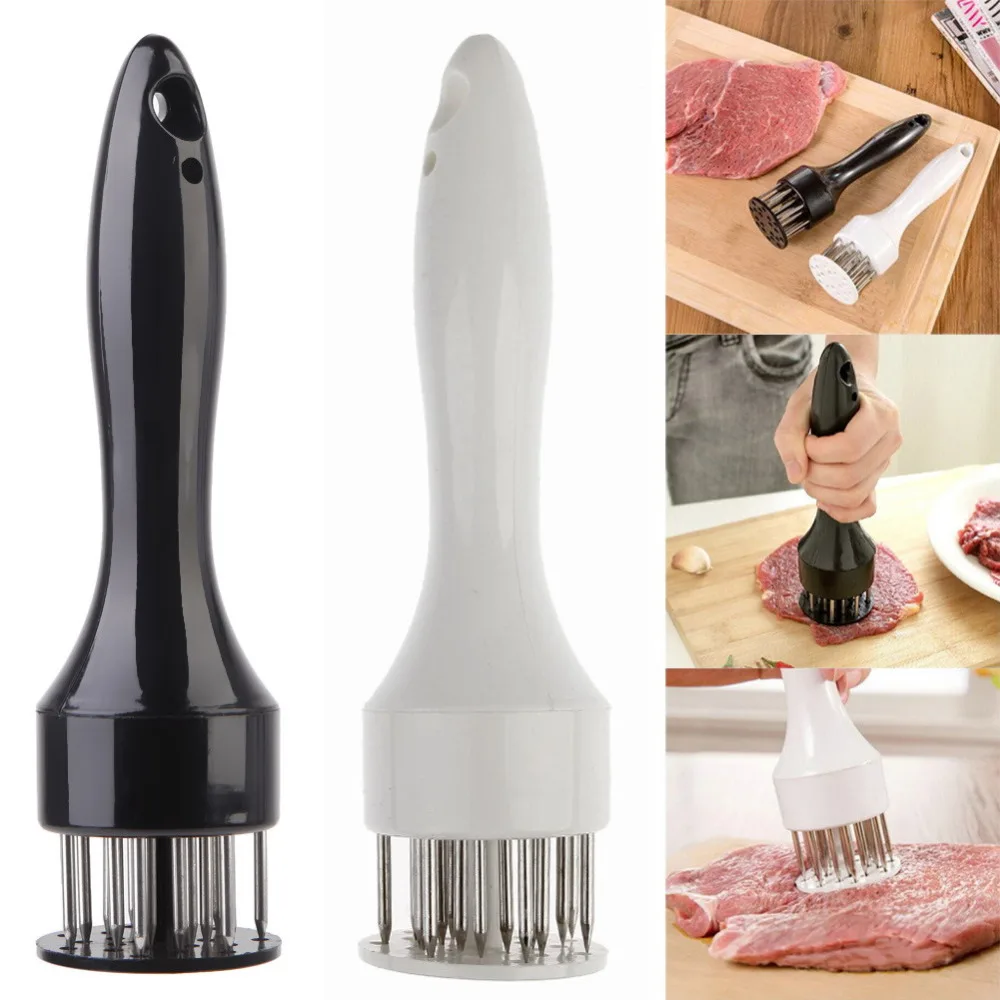 Нержавеющая сталь Мясо Tenderizer иглы мясо Молотки Tenderizer Пособия по кулинарии Инструменты Кухня Инструменты Пособия по кулинарии выпечки Интимные аксессуары - изображение