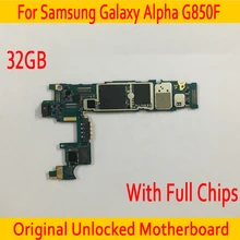 32 Гб для samsung Galaxy Alpha G850F материнская плата с ОС, оригинальная разблокированная для samsung G850F материнская плата с полными чипами