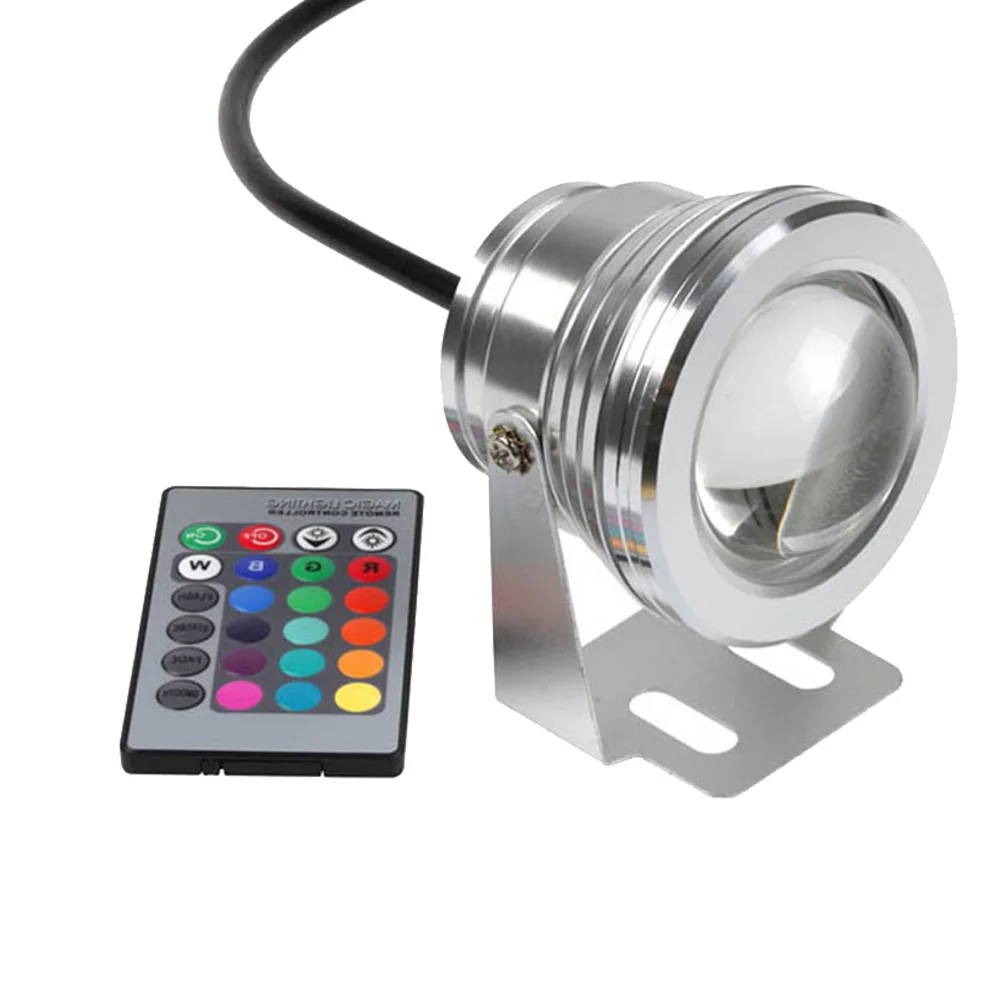 10W-RGB-Underwater-Light-12V-DC-with-IR24Keys-remote