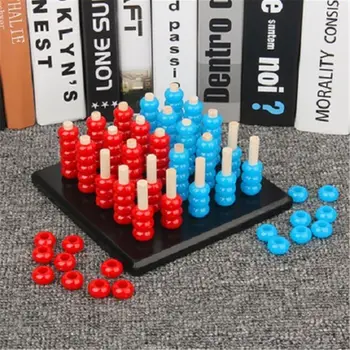 

3D Connect 4 in a Row Game Brain Challenge Difficulty Upgrade Educational Toys Kids Parent Interaction