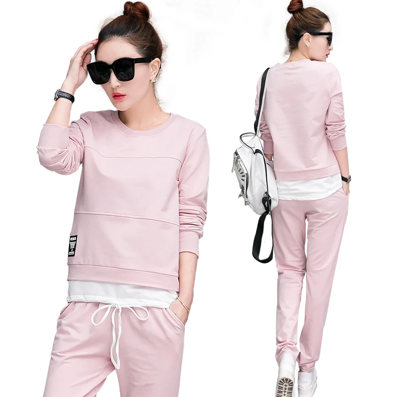 2018 Women Sets Long Sleeve Tracksuit Women Two Piece Set