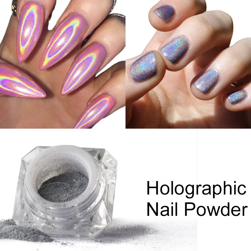 

Saviland 3D Glitter Holographic Laser Powder Nail Gel Metal Pigments Dust Rainbow Powder Nail Decoration Nail Polish