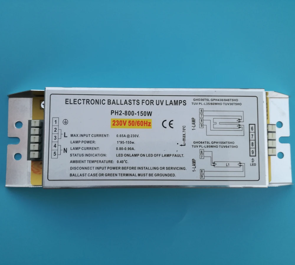 PH2 800 150W бактерицидные лампы электронные балласты для УФ GHO36T5L GPH436/846T5HO TUV PL L35/60WHO