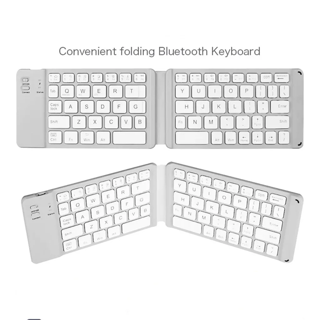Складная портативная Мини Складная WBluetooth 3,0 67 клавишная клавиатура универсальная для iPad