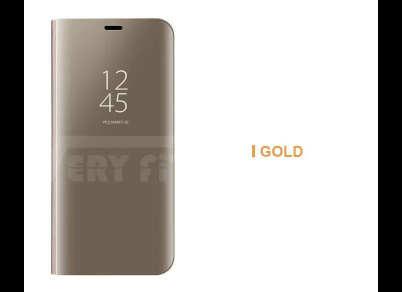 For Samsung Galaxy S9 S8 Plus S7 S6 edge A8 2018 Case Luxury Flip Stand Clear View Mirror Phone Cover For iphone X 8 7 6s 6 plus (19)