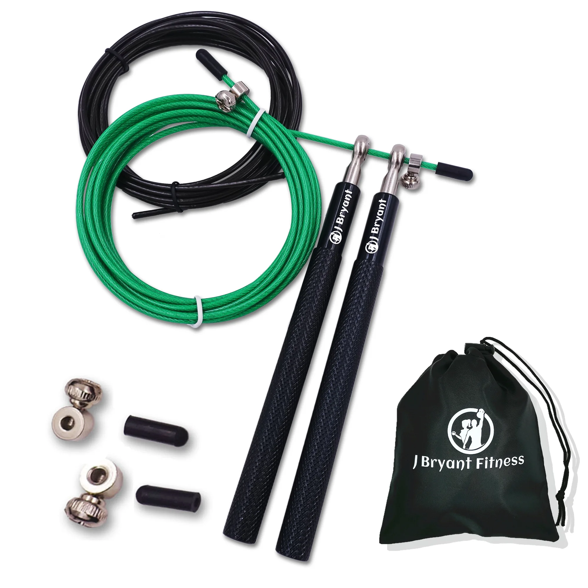 

Adjustable Jump Rope Skipping Rope for Crossfit Workout MMA Boxing Excercise Fitness Training with Carrying Bag Spare Cable