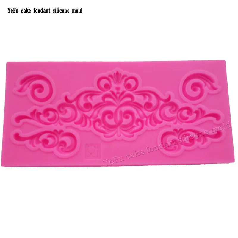 Силиконовая форма для украшения свадебного торта F0881 DIY|fondant molds|silicone moldborder silicone mold