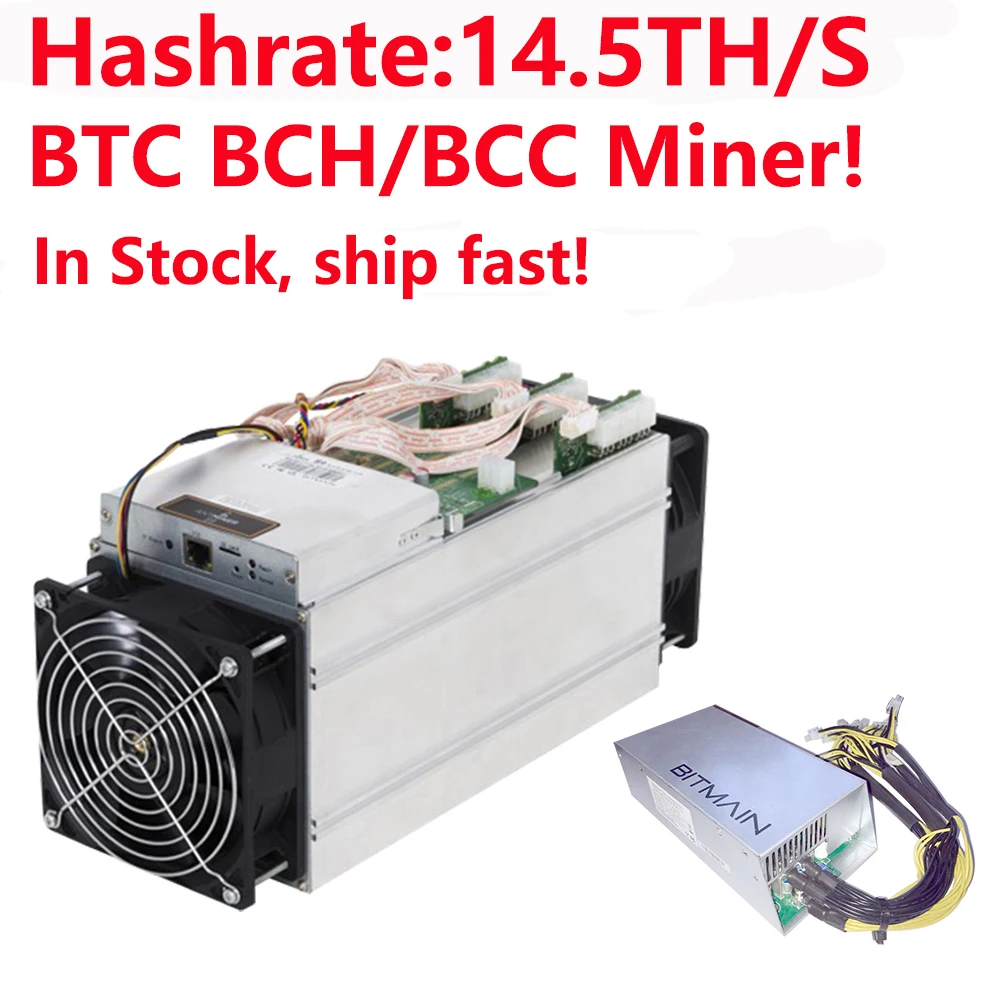 BTC BCH/BCC Майнер! Bitmain Antminer S9i-14.5 Bitcoin Miner 14.5TH/S Asic Miner 16nm Btc Miner с нормальным питанием