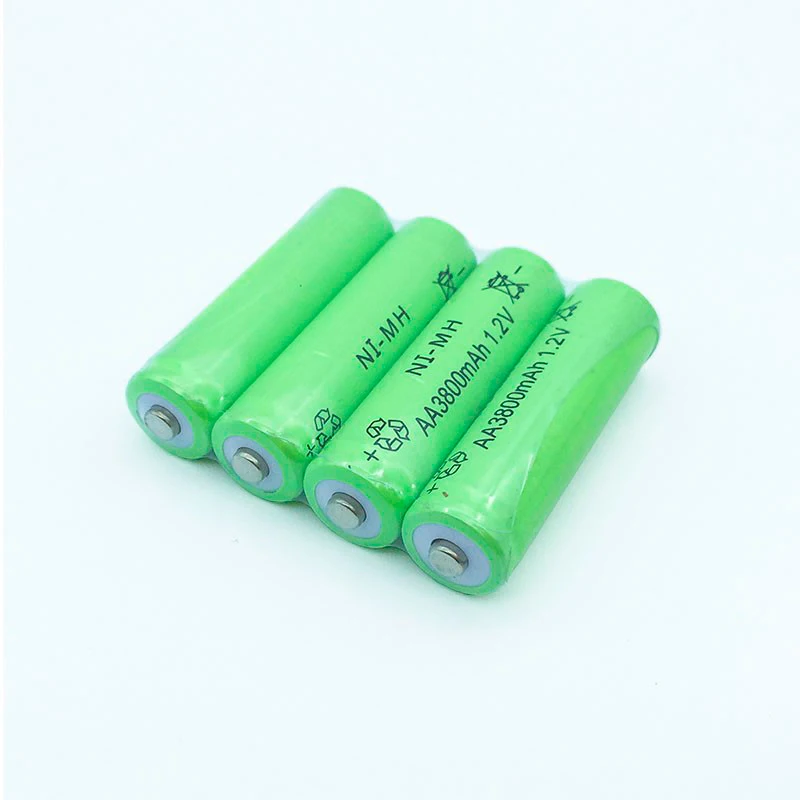 GTF 1 2 V 3800mah AA батарея 2A Ni MH перезаряжаемая светодиодный фонарик портативные