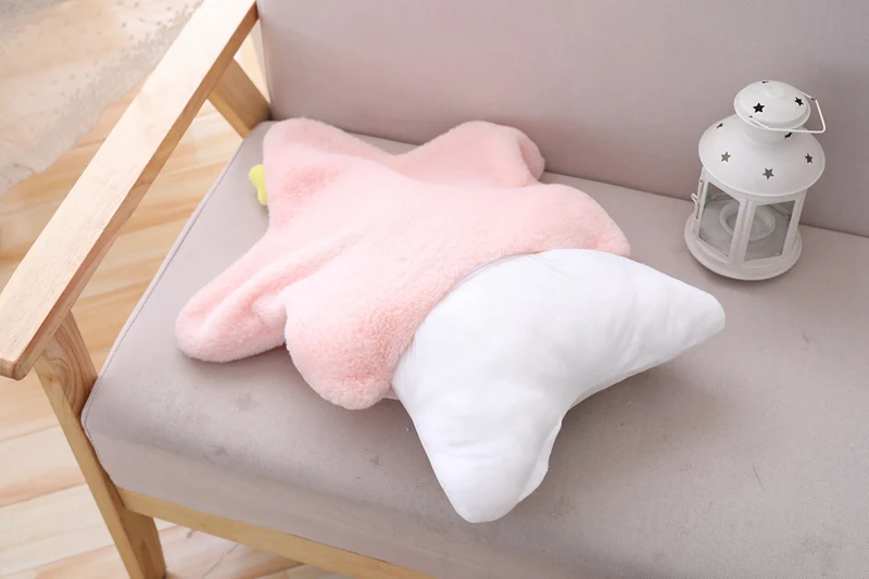 Sky Series Plush Toy Stuffed Soft Cartoon Moon Star Crown Heart-Shaped Plush Pillow Cute Sofa Cushion For Kids Birthday Gift
