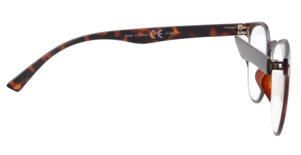 R060 шорты, набор из 4 шт. Eyekepper круглый полный охват ультратонкий гибкий каркас очки для чтения чтение солнцезащитных очков+ 0,50-+ 4,00