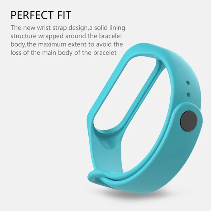 Спортивный силиконовый ремешок для часов Xiaomi Mi Band 4 на запястье 3 Xiomi M3 M4