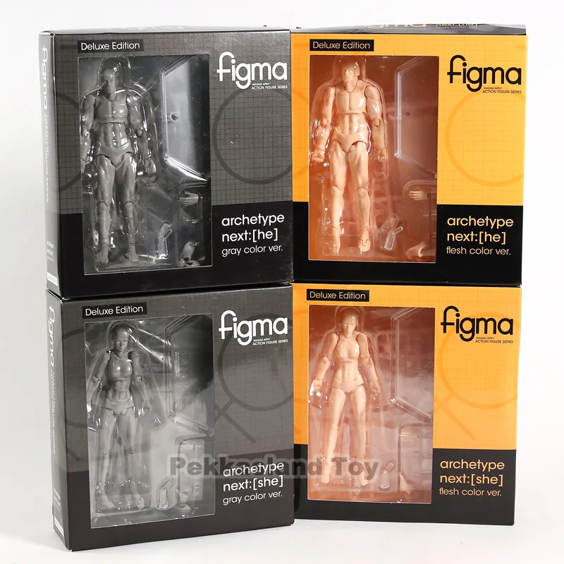 

Figma Archetype Next He / She Flesh Gray Color Ver. Deluxe Edition PVC Action Figure Collectible Model Toy