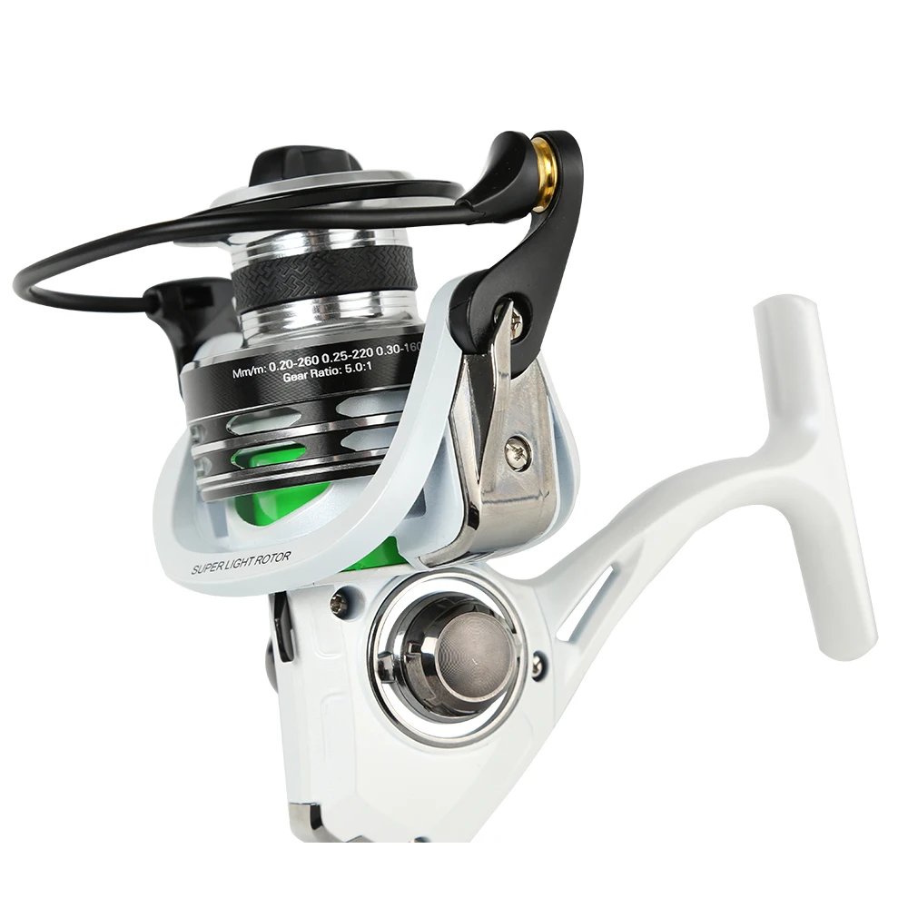 

JOHNCOO High Quality Spinning Fishing Reel Air Rotor Carp Fishing Feeder 9+1BB 5.0:1 Screw-in Handle Carp Fishing Reel
