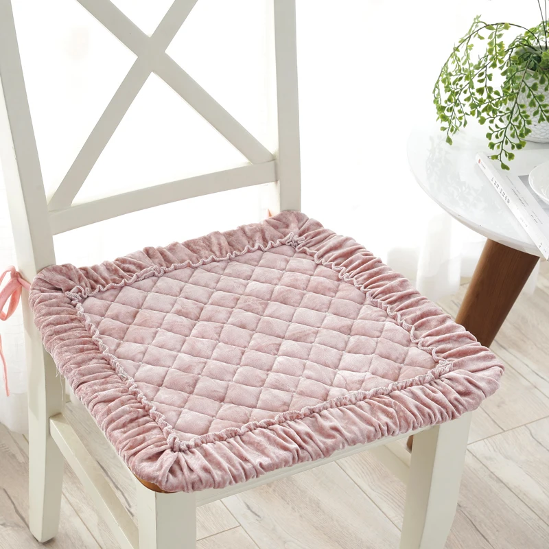 Quality Square Plush Chair Cushions For Dining Chairs Kitchen Soft Quality Square Plush Chair Cushions For