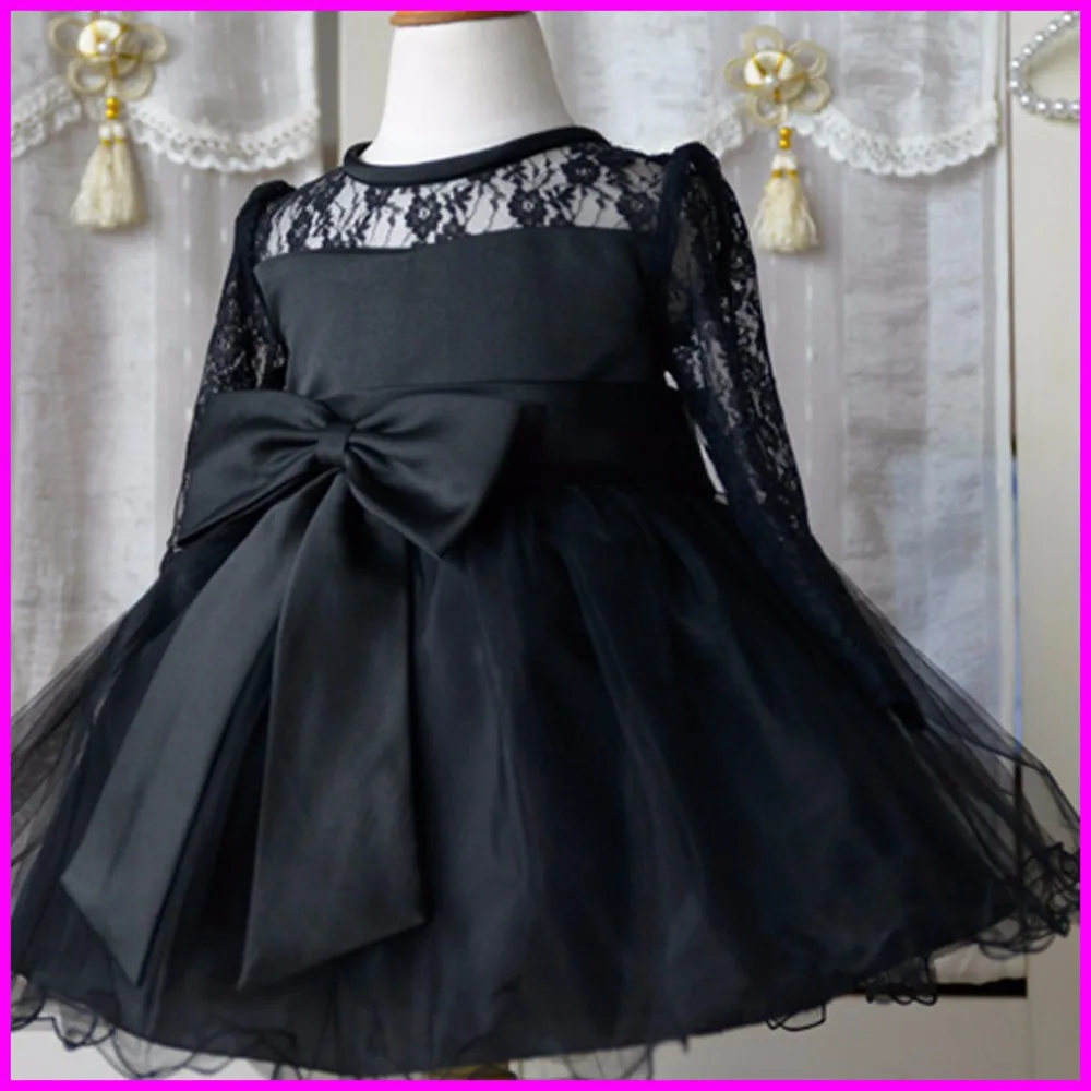 black dress with little flowers