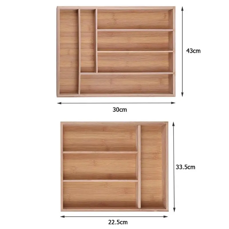 4/6/сетка для столовых приборов коробка для хранения столовой Посуды Лоток с столовые приборы Органайзер используется для Ящика ювелирных изделий Органайзер-разделитель бамбуковый держатель