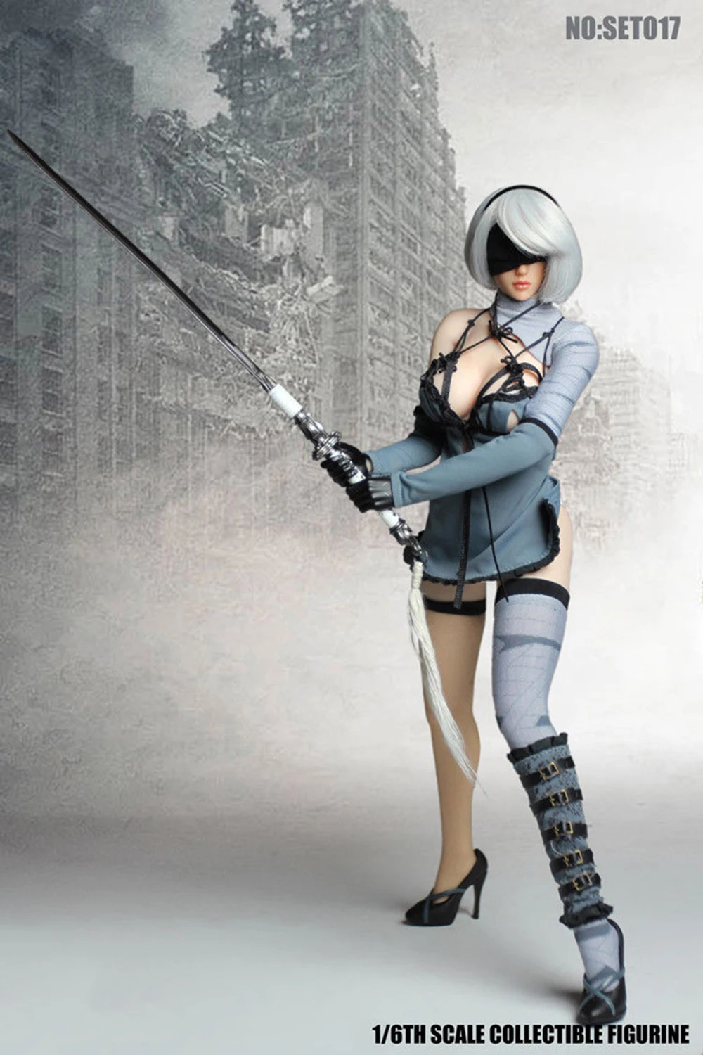 Игровая фигурка 2B 1/6 nier automata фигурка голова лепить комплект одежды w оружие nier 2 девушка фигурка желаний МАСКА ИГРУШКА Коллекционная без тела