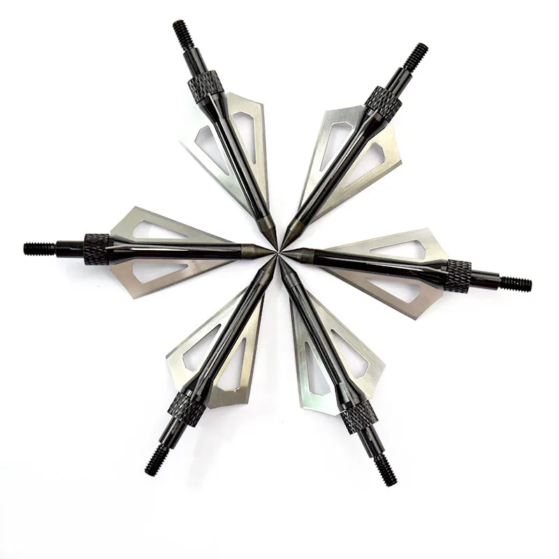 

12Pcs Archery Broadhead 3 Blades Point Tip Arrow Head for Archery Hunting Shooting Free Shipping