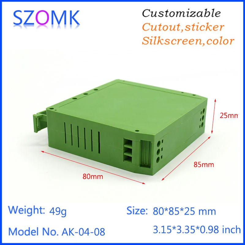 4 шт., 80*85*25 мм DIY пластиковая коробка для электроники шкафа проект печатной плате Лидер продаж szomk приборные профиль Пластиковые чехол