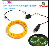 Горячая Распродажа 3,2 мм Гибкий неоновый светильник EL Wire Rope, 10 цветов на выбор, не включает контроллер EL для игрушек, вечерние украшения