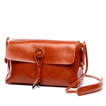

2017 Women Messgeger 100% Genuine Leather Flap Shoulder Bags Female Bag High Quality Real Leather Vintage Style Handbags