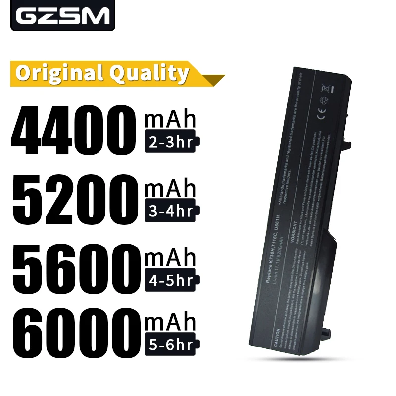 HSW 5200 мАч 6 ячеек ноутбук Батарея для dell Vostro 1310 N950C 1320 1510 N956C N958C T112C 1520 1521 T114C T116C U661H 2510