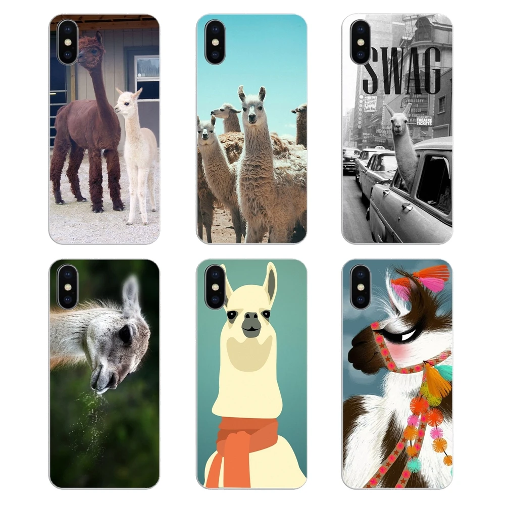 For Huawei Honor 8 8C 8X 9 10 7A 7C Mate 20 Lite Pro P Smart Plus Mobile Phone Case Cover Lama Llama Alpacas Animal Wallpaper |