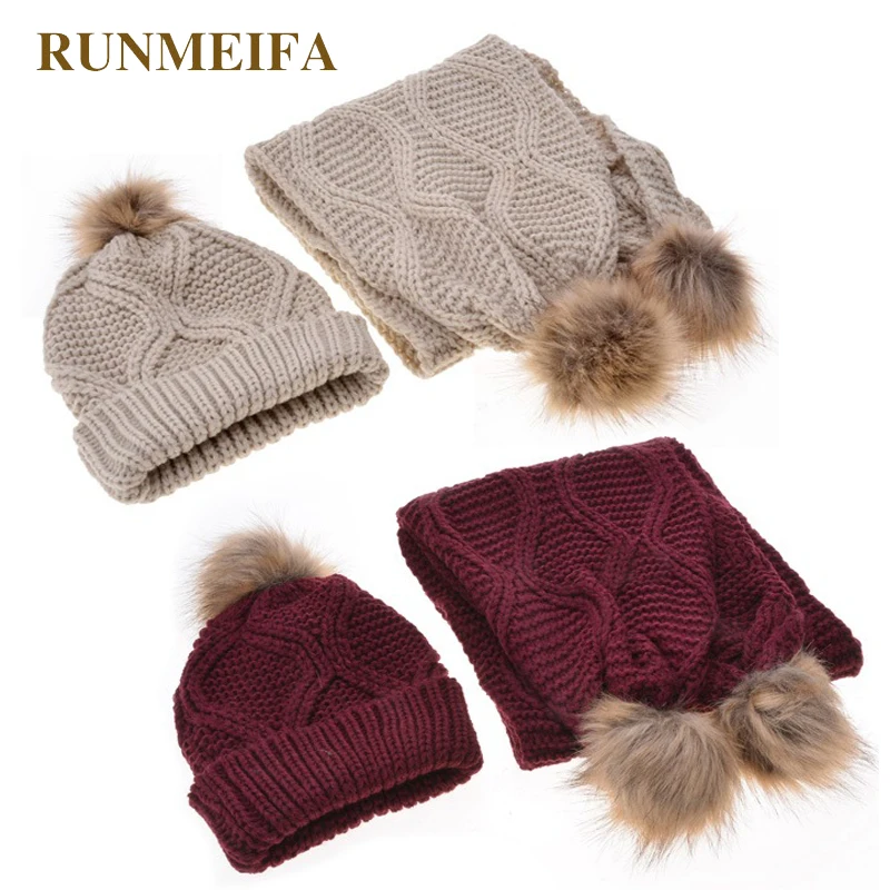 Новый Дизайн леди акриловый шарф шляпа множество 5 цветов классические модной одежды для Для женщин осень-зима теплый шарф шляпа подарок в