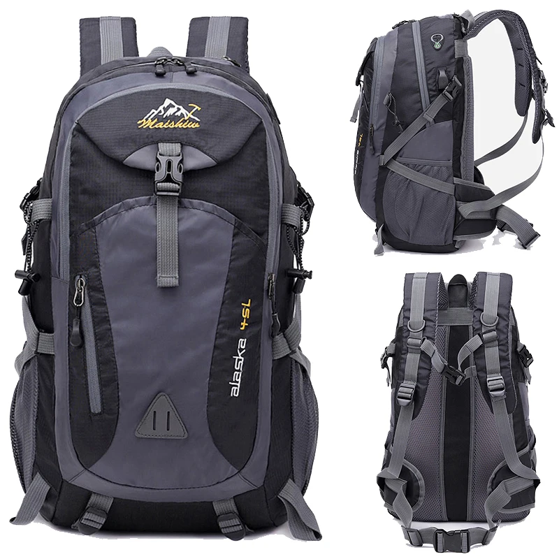 40L للماء USB شحن تسلق للجنسين الذكور سفر الرجال على ظهره الرجال الرياضة في الهواء الطلق التخييم المشي لمسافات طويلة حقيبة ظهر مدرسية حزمة 40L للماء USB شحن تسلق للجنسين الذكور سفر الرجال على ظهره الرجال الرياضة في الهواء الطلق التخييم المشي لمسافات طويلة حقيبة ظهر مدرسية حزمة