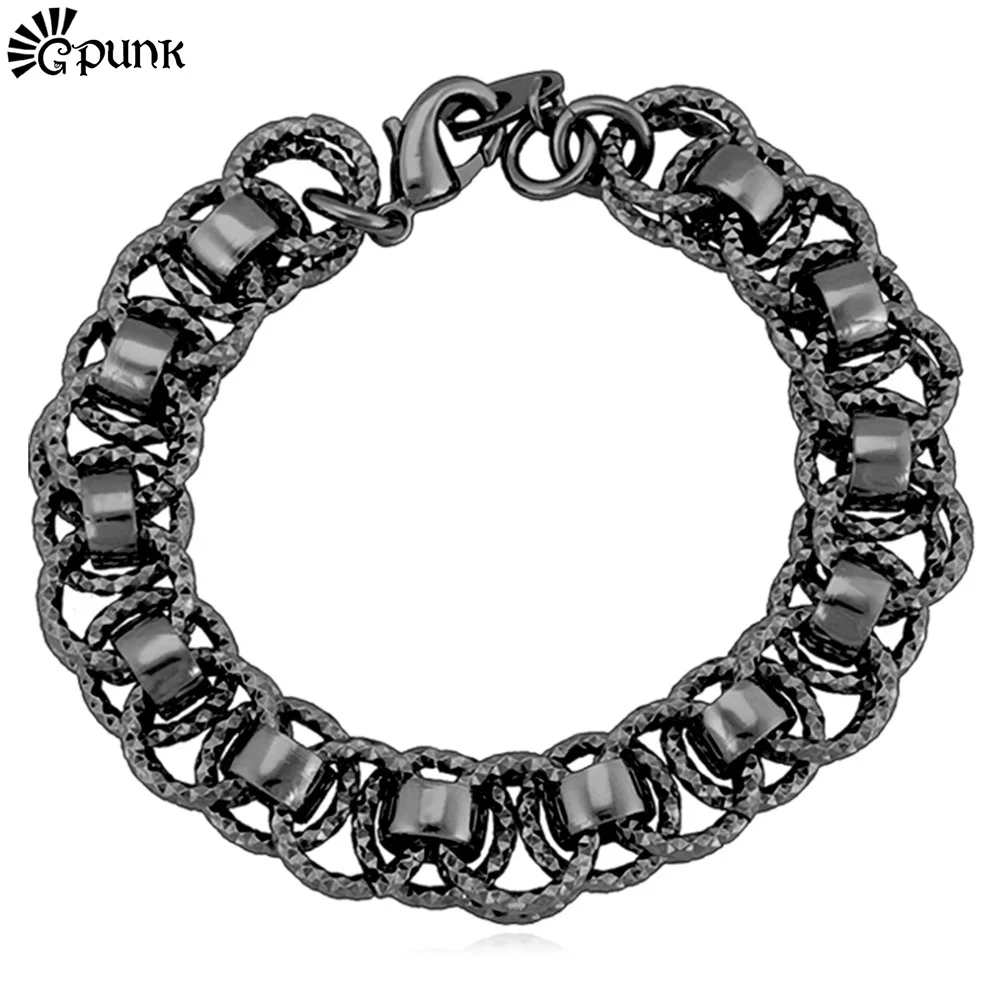 Men Black Chain Bracelet Personalized Wholesale High Quality Black