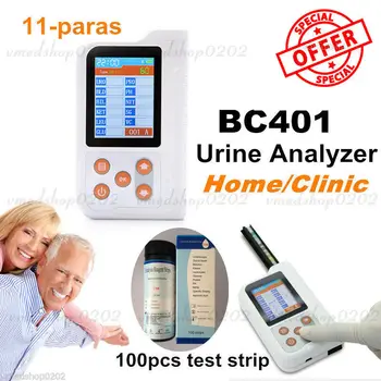 

Contec BC401 Handheld Digital Urine Analyzer with 100PCS Test Strips USB,Bluetooth,FDA
