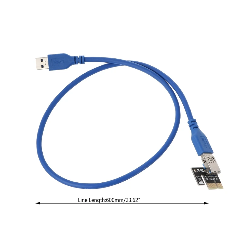 4pin 6pin SATA power PCIExpress 16X Slot Riser Card USB 3,0 PCI-E pci-express 1x to 16x PCIE Riser для майнинга биткоина BTC