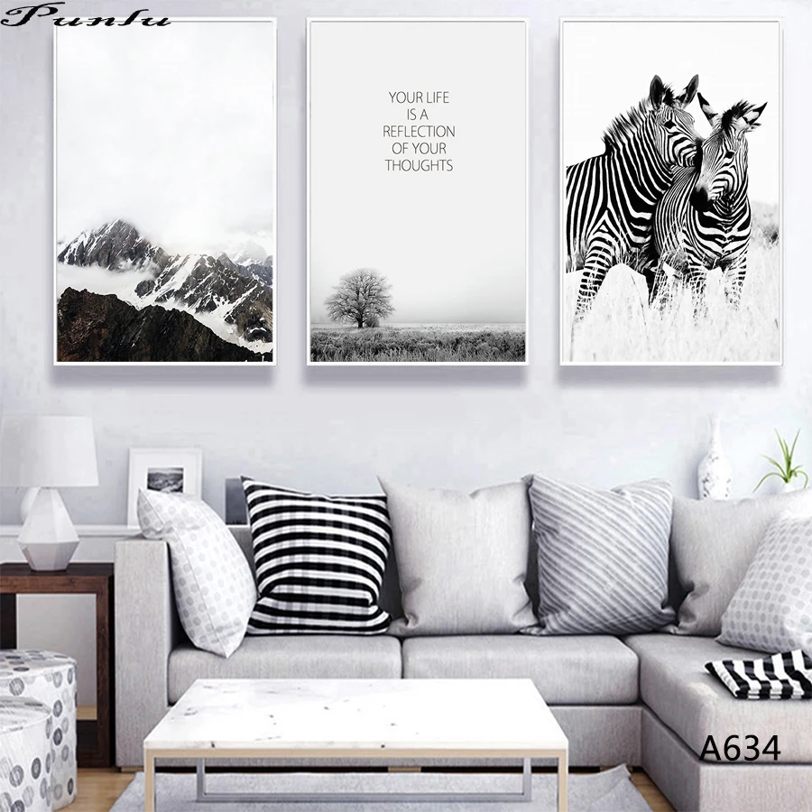 Nordic Decoration Lanscape Wall Art Canvas Poster and Print Painting Decorative Picture for Living Room Home Decor A634 | Дом и сад