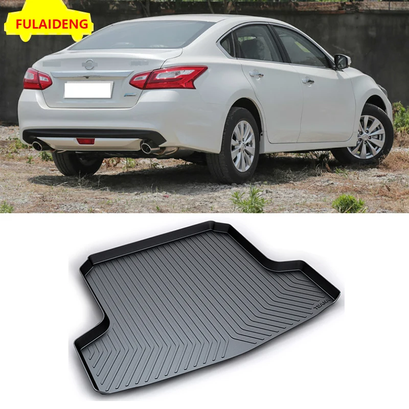 1pcs For Nissan Altima Teana 2013 2018 Waterproof TPO Cargo Rear Trunk Floor Mat Car styling