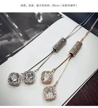 

New Original Crystal from Swarovskis name Necklaces 925 silver Fine Jewelry For Women winter pendant sweater ch Christmas