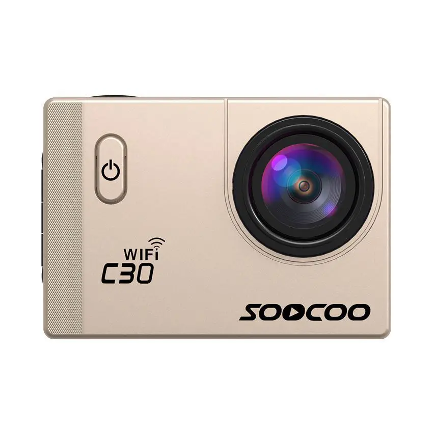 SOOCOO C30 Спортивная Экшн-камера cam Wifi 4 K Gyro Регулируемый 170 градусов объектив 2,0 ЖК-дисплей NTK96660 дайвинг на открытом воздухе DV возможностью погружения на глубину до 30 м Водонепроницаемый - Цвет: Золотой