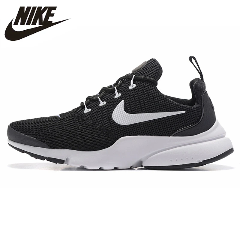 

Nike Presto Fly Men's Running Shoes, Black, Lightweight Shock Absorbing Non-Slip Abrasion Resistant Breathable 908019 002