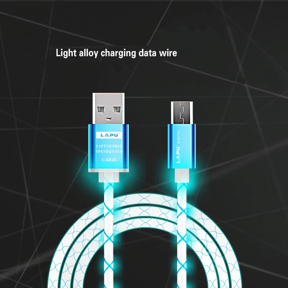 

mini usb cable mini usb to usb fast data charger For Android Phone Illuminate USB Cable Data Sync Charger Cord Fabric z75