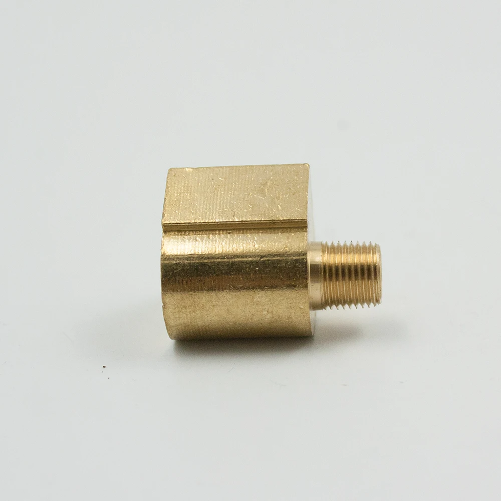 Brass Inverted Flare Fitting, 90 Degree Male Elbow, 1/4" Tube OD X 1/4" NPT Male (Pack Of 1