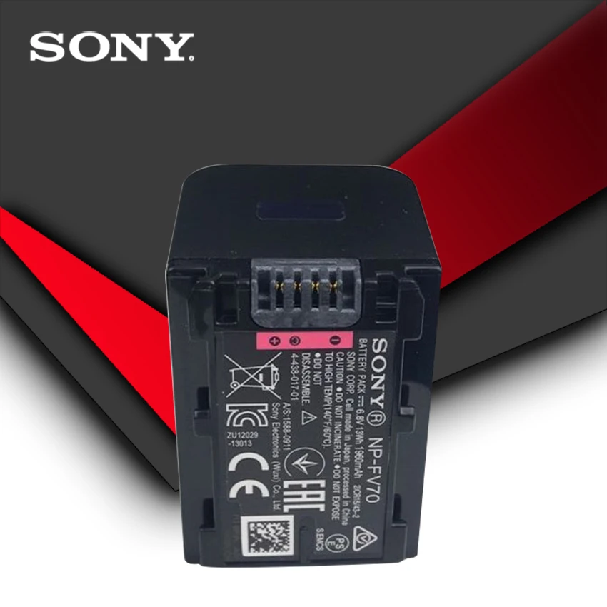1 шт./лот Sony оригинальная фонарь NP FV70 Аккумулятор для камеры CX300|Цифровые