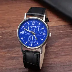 Лучшие брендовые Роскошные Кварцевые часы мужские бизнес часы Blue Ray наручные часы Мужские Модные Аналоговые наручные часы Мужские часы reloj